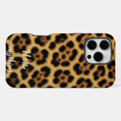 Coque iPhone 16 Pro Max Étui iPhone à impression d'animal en faux cuir de (Verso Horizontal)