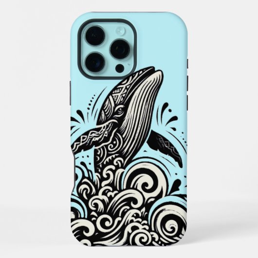 Coque iPhone 16 Pro Max Étui iPhone Breach Whale (Verso)
