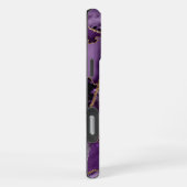 Coque iPhone 16 Pro Max Étui iPhone en agate géode or violet (Côté droit)
