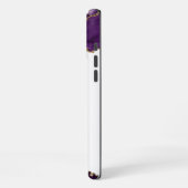 Coque iPhone 16 Pro Max Étui iPhone en agate géode or violet (Côté gauche)