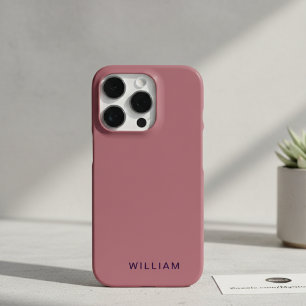 Coque iPhone 16 Pro Max Étui iPhone en or rose personnalisé avec texte per