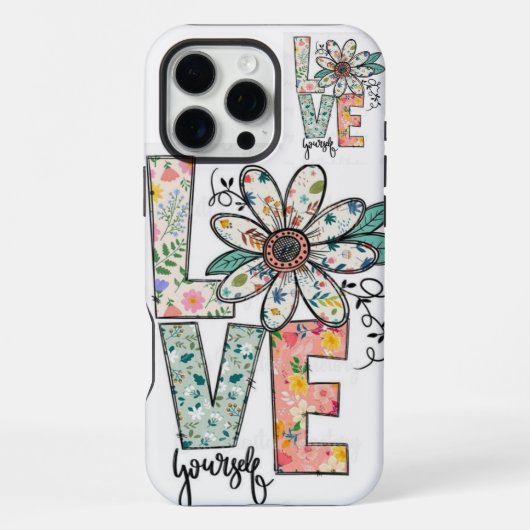 Coque iPhone 16 Pro Max Étui iPhone / iPad LOVE MULTY FLOWERS (Verso)