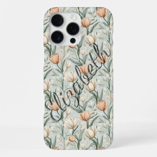 Coque iPhone 16 Pro Max Étui iPhone personnalisable Tulipe Classique (Verso)