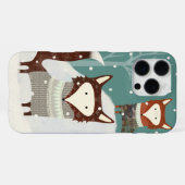 Coque iPhone 16 Pro Max Étui iPhone Renards Mignons (Verso Horizontal)