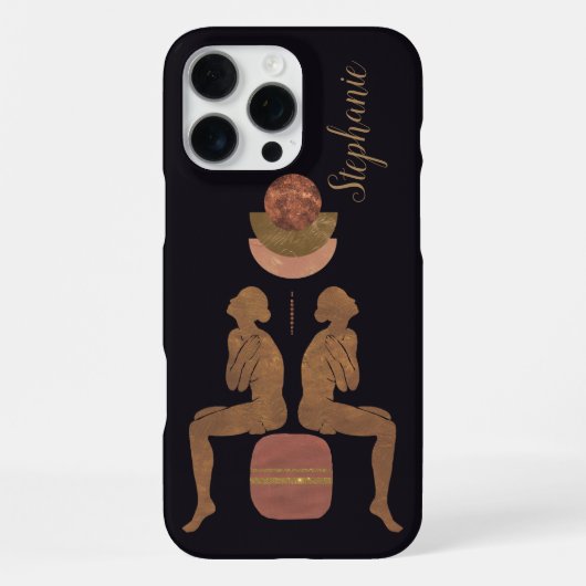Coque iPhone 16 Pro Max Étui Monogramme Équilibre Céleste (Verso)