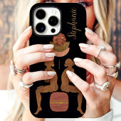 Coque iPhone 16 Pro Max Étui Monogramme Équilibre Céleste
