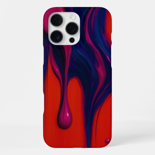 Coque iPhone 16 Pro Max Étui Neon Melt Flow pour iPhone 16 Pro Max (Verso)