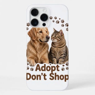 Coque iPhone 16 Pro Max Étui pour iPhone 16 Pro Max Adopt Don't Shop