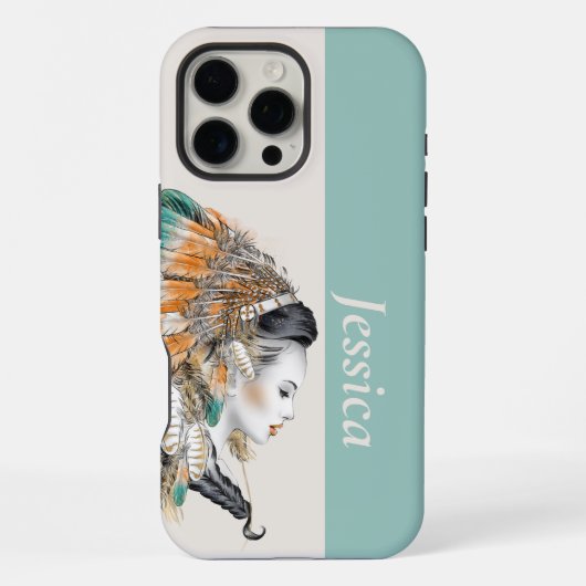 Coque iPhone 16 Pro Max Étui pour iPhone 16 Pro Max amérindien (Verso)
