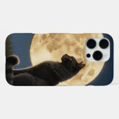 Coque iPhone 16 Pro Max Étui pour iPhone 16 Pro Max chat et lune (Verso Horizontal)