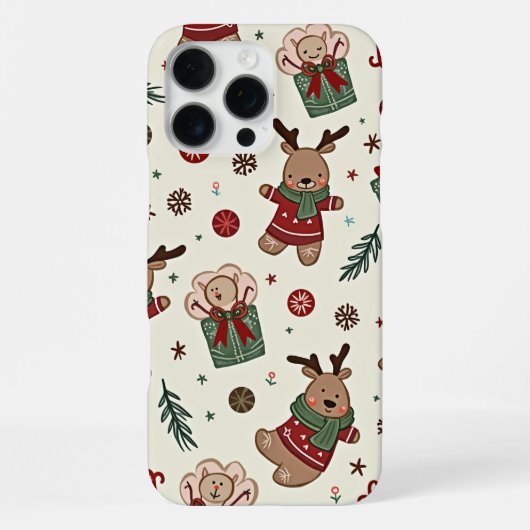 Coque iPhone 16 Pro Max Étui pour iPhone 16 Pro Max de Noël (Verso)