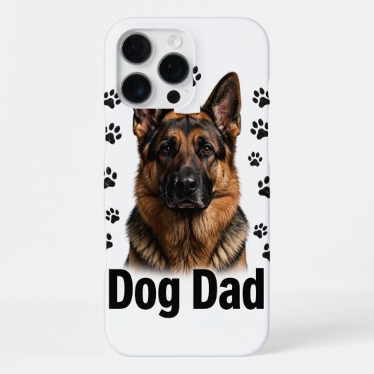 Coque iPhone 16 Pro Max Étui pour iPhone 16 Pro Max Dog Dad (Verso)