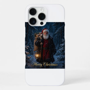 Coque iPhone 16 Pro Max Étui pour iPhone 16 Pro Max Lanterne de Noël du Pè