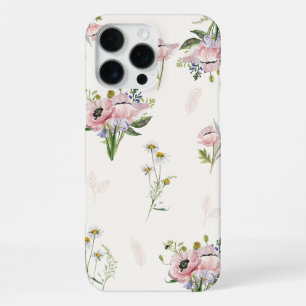 Coque iPhone 16 Pro Max Étui pour iPhone 16 Pro Max 'Prairie de fleurs sau