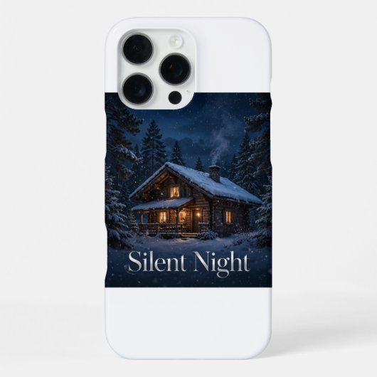Coque iPhone 16 Pro Max Étui pour iPhone Cabane de Nuit Silencieuse (Verso)