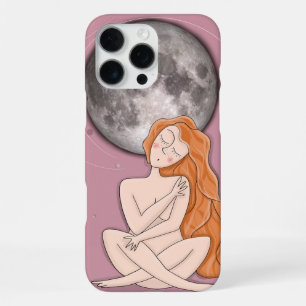 Coque iPhone 16 Pro Max Étui pour iPhone céleste – Illustration dessinée à