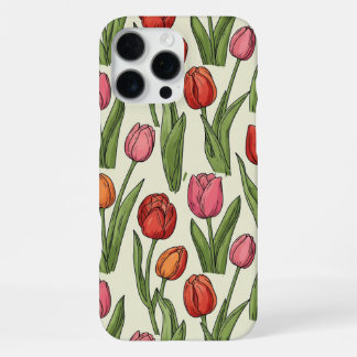 Coque iPhone 16 Pro Max Étui pour iPhone Tulipes