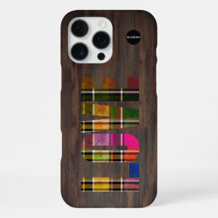 Coque iPhone 16 Pro Max Étui pour téléphone portable Plaid Love par HAMbyW