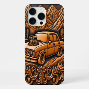 Coque iPhone 16 Pro Max Évasion Scénique avec Puissance de Muscle Car