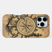 Coque iPhone 16 Pro Max Explorateur Nautique Rustique Cool (Verso Horizontal)