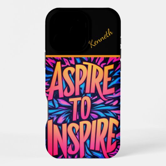 Coque iPhone 16 Pro Max Explosion colorée d'inspiration. (Verso)
