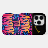 Coque iPhone 16 Pro Max Explosion colorée d'inspiration. (Verso Horizontal)
