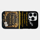 Coque iPhone 16 Pro Max Expression créative en langues étrangères (Verso Horizontal)