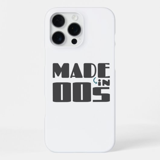 Coque iPhone 16 Pro Max Fabriqué dans les années 00 (Verso)