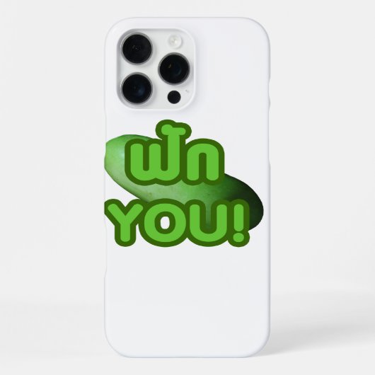 Coque iPhone 16 Pro Max FAK YOU ! ... Courge verte (Melon d'hiver) (Verso)