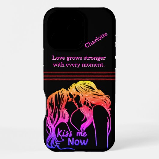 Coque iPhone 16 Pro Max Femmes partageant l'amour (Verso)