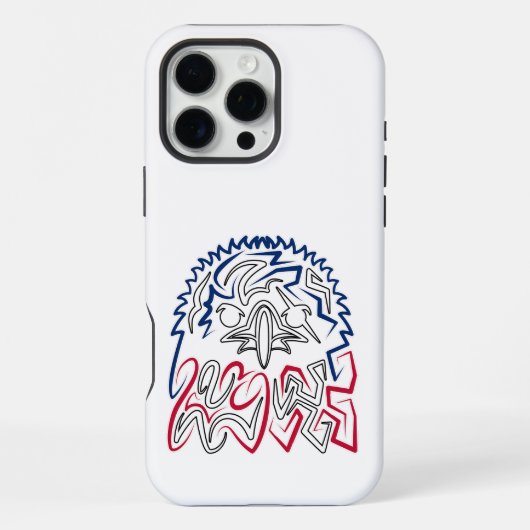 Coque iPhone 16 Pro Max Fête de l'Indépendance Aigle américain (Verso)