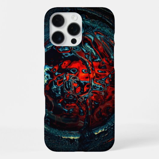 Coque iPhone 16 Pro Max Feu rouge d'enfer océanique (Verso)