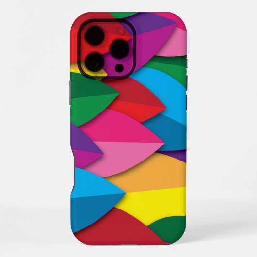 Coque iPhone 16 Pro Max Feuilles Colorées (Verso)
