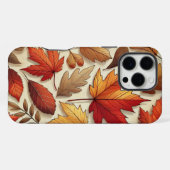Coque iPhone 16 Pro Max feuilles d'automne classiques (Verso Horizontal)