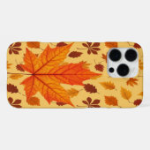Coque iPhone 16 Pro Max Feuilles d'automne dorées (Verso Horizontal)