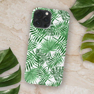 Coque iPhone 16 Pro Max Feuilles de palmier vert tropical chic Art d'été