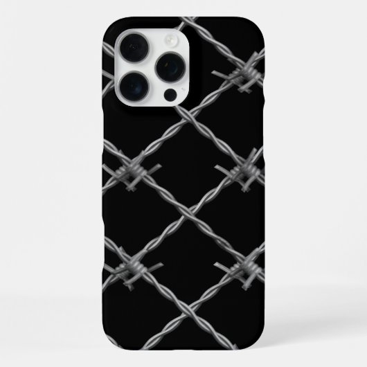 Coque iPhone 16 Pro Max Fil de fer barbelé (Verso)