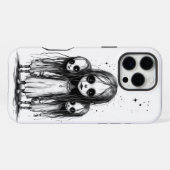 Coque iPhone 16 Pro Max Filles effrayantes (Verso Horizontal)