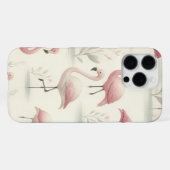 Coque iPhone 16 Pro Max Flamant Élégant (Verso Horizontal)