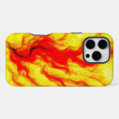 Coque iPhone 16 Pro Max Flame Flow – Abstrait Inspiré du Feu (Verso Horizontal)