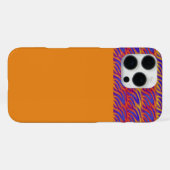 Coque iPhone 16 Pro Max Flammes bleues (Verso Horizontal)