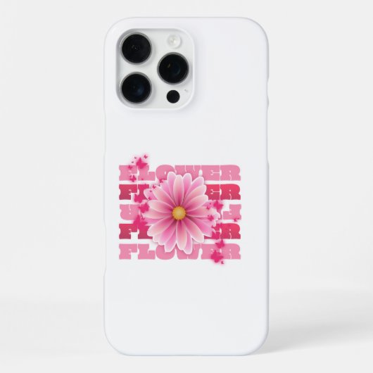 Coque iPhone 16 Pro Max Fleur (Verso)