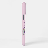 Coque iPhone 16 Pro Max Fleur de lavande : Monogramme Initial 'A' (Côté droit)