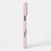 Coque iPhone 16 Pro Max Fleur de lavande : Monogramme Initial 'E' (Côté droit)