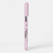 Coque iPhone 16 Pro Max Fleur de lavande : Monogramme Initial 'H' (Côté droit)