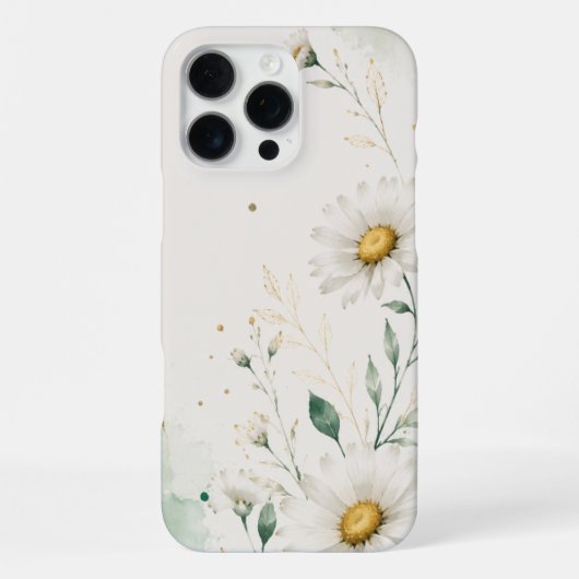 Coque iPhone 16 Pro Max Fleur de Marguerite (Verso)