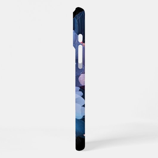 Coque iPhone 16 Pro Max Fleur de minuit (Côté gauche)