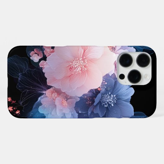 Coque iPhone 16 Pro Max Fleur de minuit (Verso Horizontal)
