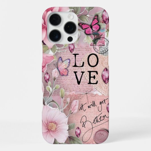 Coque iPhone 16 Pro Max Fleur Inspirante (Verso)