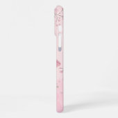 Coque iPhone 16 Pro Max 'Fleur Rose Aquarelle Douce' iPhone 16 Pro Max (Côté gauche)